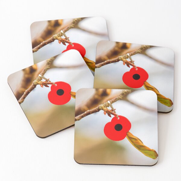Item preview, Poignant Remembrance Poppy on a Tree Branch designed and sold by Dorset Girl.