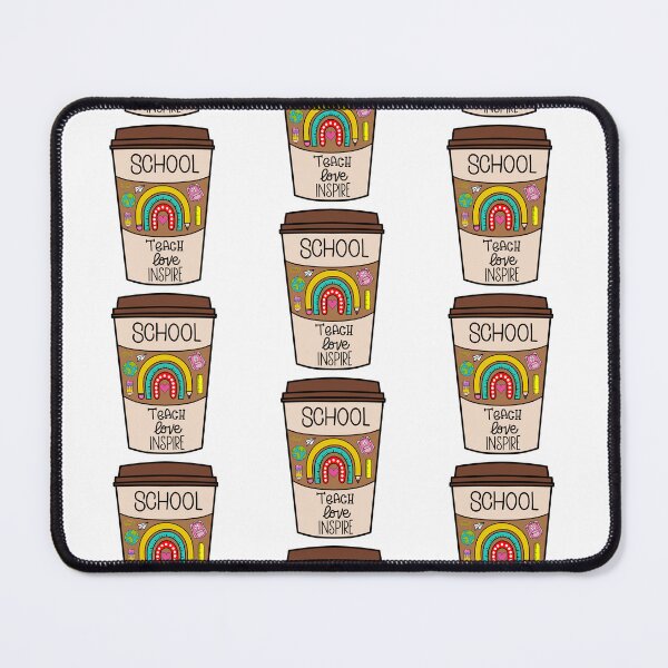 Item preview, Teacher Takeaway Coffee Cup with Rainbow Design designed and sold by MrsCreative1.