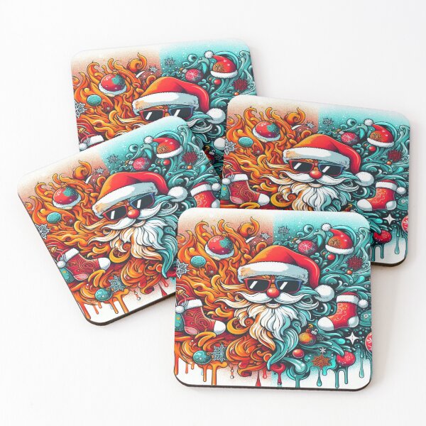 Item preview, Color Splash Tech Animals in a Festive Tapestry – Perfect Holiday Gift designed and sold by Imaginarium of Chaos falcon88 .