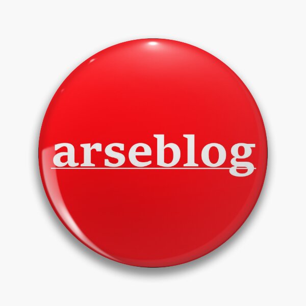 Item preview, Arseblog Red and White Bold Sports Art Print designed and sold by Earth Nature Creations.