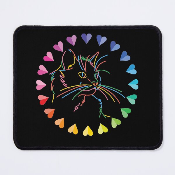 Item preview, Color Wheel With Cat And Hearts designed and sold by MartVisions.