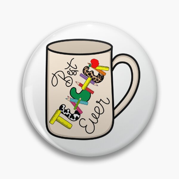 Item preview, Teacher Coffee Mug with "Best Teacher Ever" Design designed and sold by MrsCreative1.