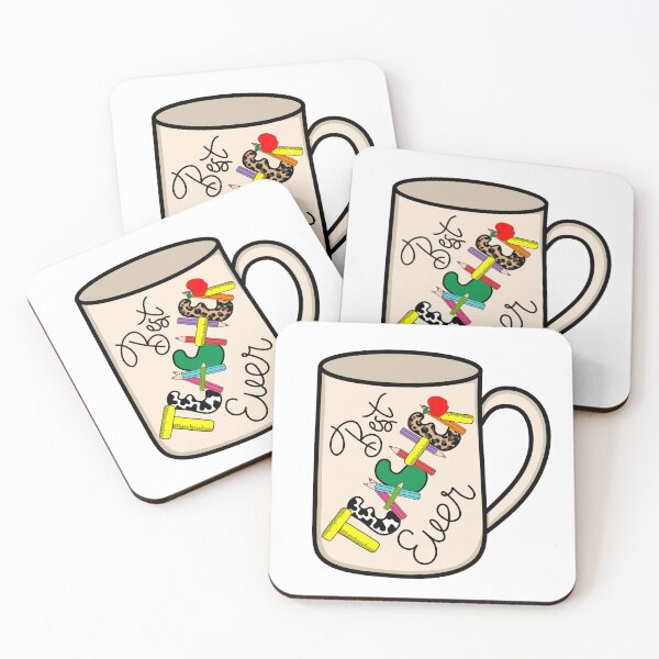 Item preview, Teacher Coffee Mug with "Best Teacher Ever" Design designed and sold by MrsCreative1.