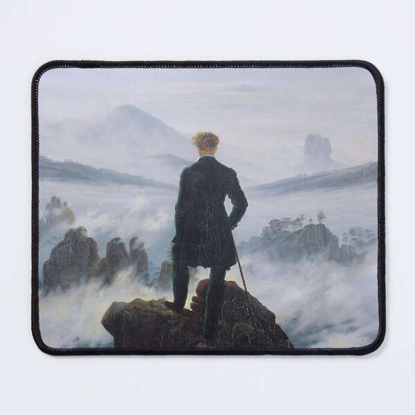 Item preview, Caspar David Friedrich : Wanderer Above the Sea of Fog (1818) designed and sold by YNTDigitalHouse.