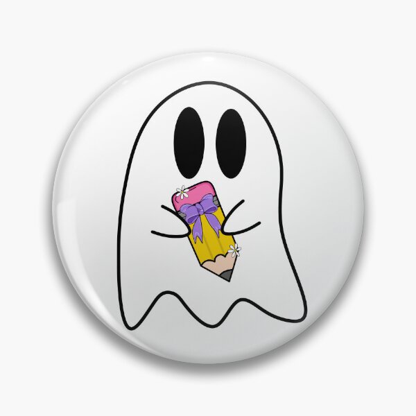 Item preview, Ghost Holding a Pencil Illustration designed and sold by MrsCreative1.