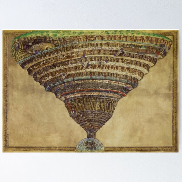 Item preview, Botticelli - La Carte de l'Enfer Dante’s Map of Hell  designed and sold by Onodera.