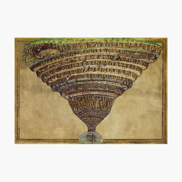 Item preview, Botticelli - La Carte de l'Enfer Dante’s Map of Hell  designed and sold by Onodera.
