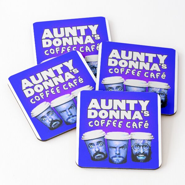 Item preview, Aunty Donna's Coffee Café Bold and Funny Art Print designed and sold by Earth Nature Creations.