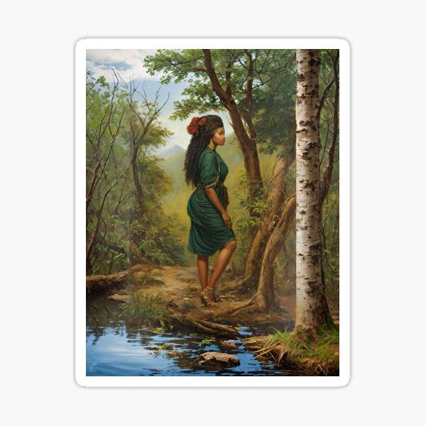 Item preview, Woman by the river designed and sold by Artsirayshans.