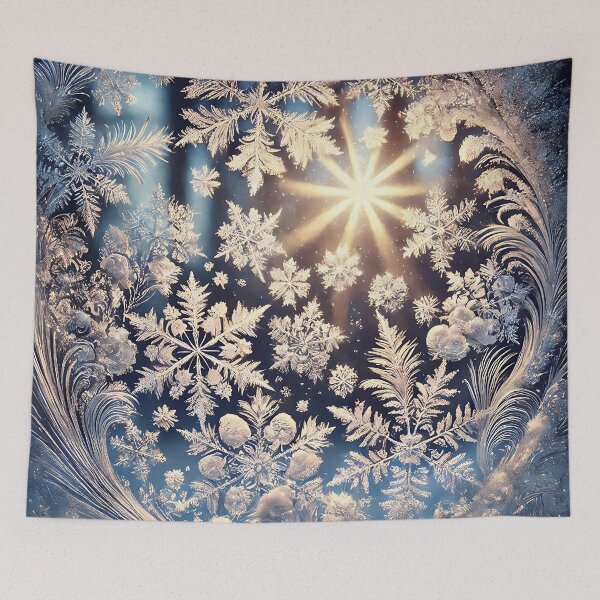Item preview, Frost flowers on the glass pane with sun rays designed and sold by bernhagen.