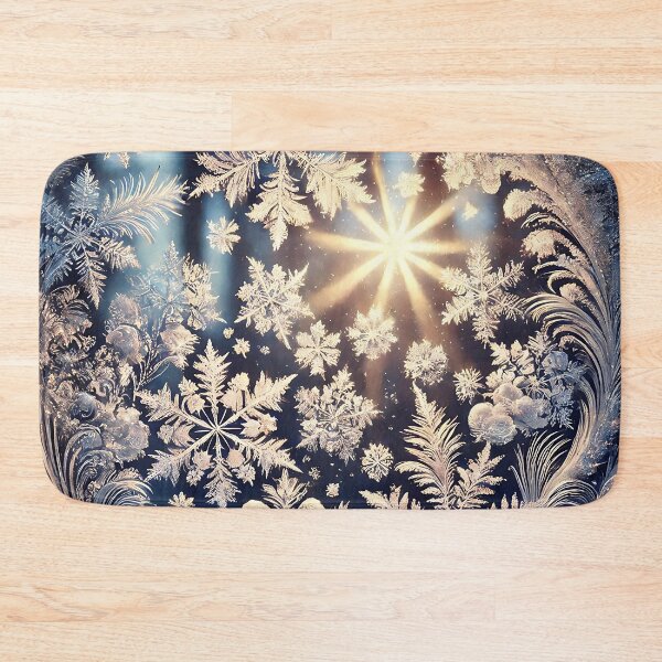 Item preview, Frost flowers on the glass pane with sun rays designed and sold by bernhagen.