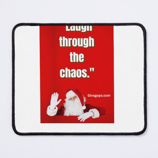 Item preview, "Laugh through the chaos." designed and sold by CUTESTUFFnow.