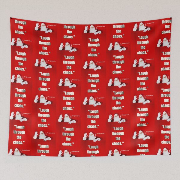 Item preview, "Laugh through the chaos." designed and sold by CUTESTUFFnow.