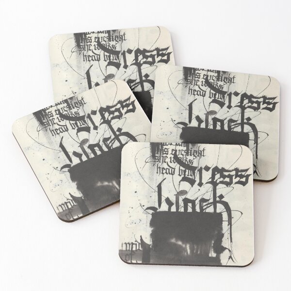 Item preview, Calligraphy English -  86 GOTHIC ABSTRACT EXPERIMTNAL INK  designed and sold by dana-krystle.