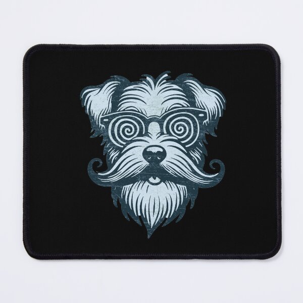 Item preview, Hypno Dog – Terrier with moustache wearing X-Ray Spex designed and sold by shufti.