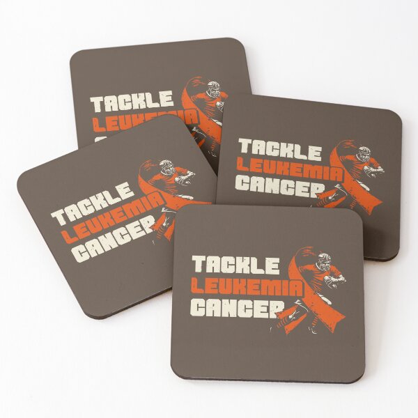 Item preview, Tackle Leukemia Cancer Football Orange Ribbon Cancer Support   designed and sold by TeeByDesignsCo®.