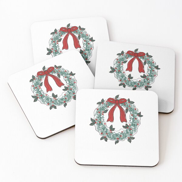 Item preview, Christmas wreath with red bow designed and sold by semunday.