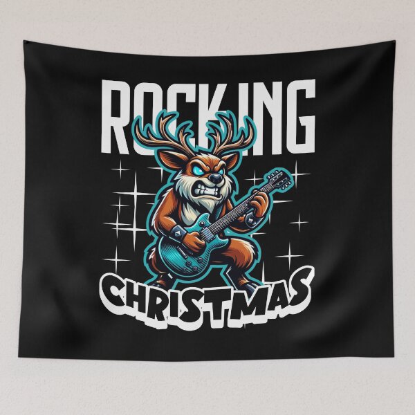 Artikelvorschau, Rocking Christmas Reindeer entworfen und verkauft von Ultimate-Rabbit.