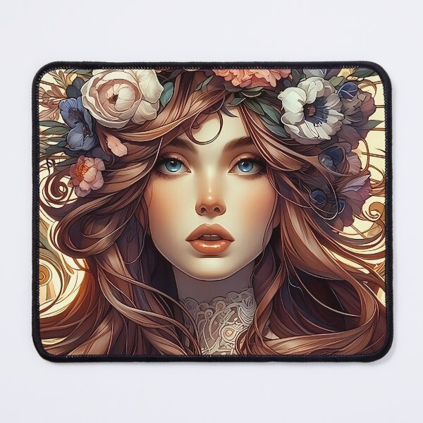 Item preview, Art Nouveau Muse: Floral Grace designed and sold by Fregoli 2D.