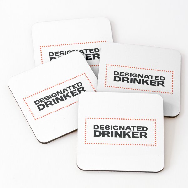 Item preview, Designated Drinker - Funny Alcohol Statement designed and sold by Bleak Shirt.
