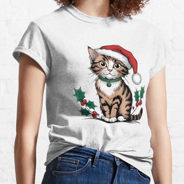 Item preview, christmas cat designed and sold by CuteCanvas⭐.