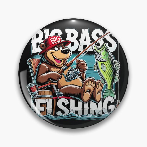 Item preview, Fishing Big Bass Fishing Bear Angler Gift designed and sold by Pineapple-Tree.