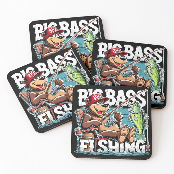 Item preview, Fishing Big Bass Fishing Bear Angler Gift designed and sold by Pineapple-Tree.