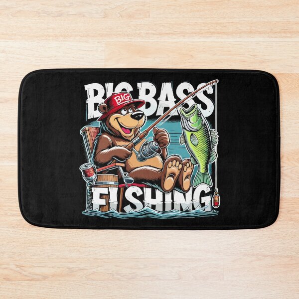 Item preview, Fishing Big Bass Fishing Bear Angler Gift designed and sold by Pineapple-Tree.