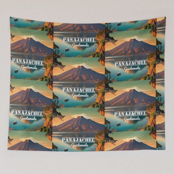 Item preview, Wall  Art Guatemala | Panajachel Atitlan Lake Travel Vintage Poster designed and sold by kestrada2906.