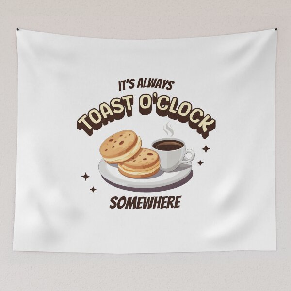 Item preview, It’s Always Toast O’Clock Somewhere - English Muffins designed and sold by MGRcompany.
