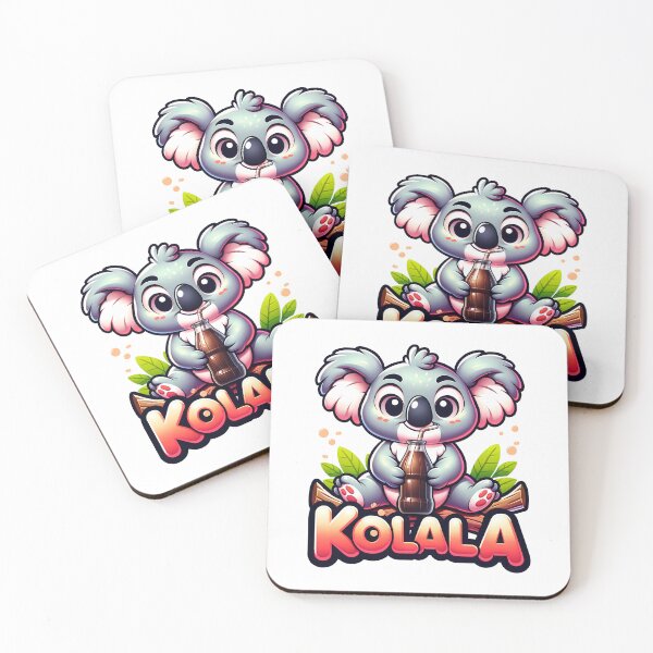 Item preview, Kolala – Cute Koala Sipping Cola Fun Pun Cartoon designed and sold by Infinitee8hirts.
