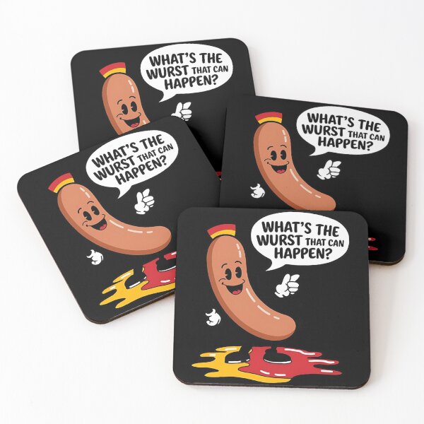 Item preview, What's the wurst that can happen - Hot dog heaven - Bun appetit - Hot dog dreams - Life is like a wiener designed and sold by JansenGS.