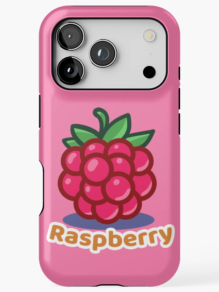 Thumbnail 1 of 4, iPhone Case, Cartoon Raspberry designed and sold by Happie Kids.