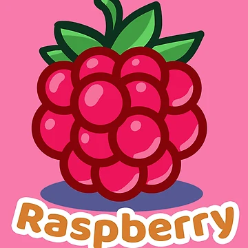 Artwork thumbnail, Cartoon Raspberry by Happie Kids