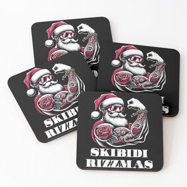 Item preview, Skibidi Rizzmas Santa Claus - Muscular Gym Santa designed and sold by MonkaDesigns.