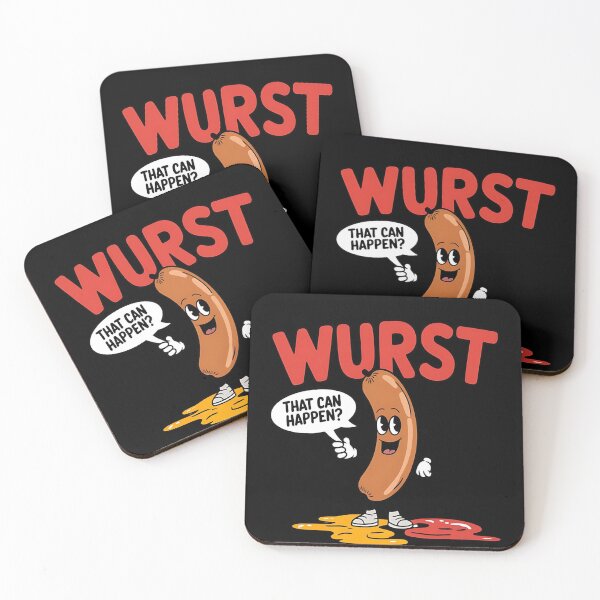 Item preview, What's the wurst that can happen - Hot dog heaven - Bun appetit - Hot dog dreams - Life is like a wiener designed and sold by JansenGS.