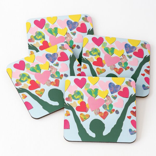 Item preview, Love with colorful hearts designed and sold by anytka.