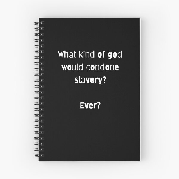 Item preview, Atheist Slogan. God Slavery. Atheism Quote. White version. designed and sold by Atheist-Heaven.