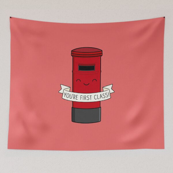 Item preview, You're First Class - Cute Postbox designed and sold by BaconPancakes21.