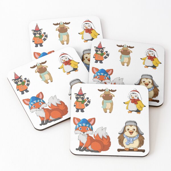 Item preview, animals wrapped up for the long winter designed and sold by huape.