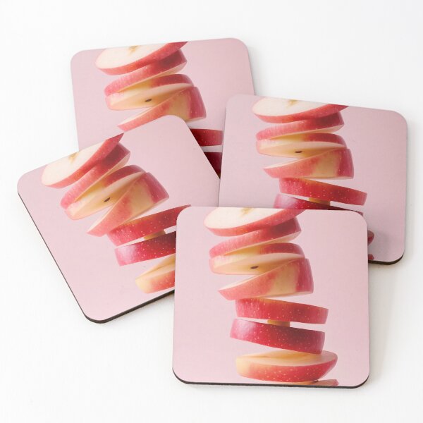 Item preview, Sliced red apple floating in the air designed and sold by anytka.
