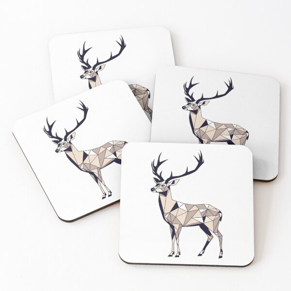 Item preview, Geometric Deer Art - Elegant Polygonal Design designed and sold by ItheMattI.
