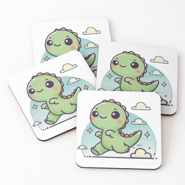 Item preview, Adorable Dino on a Joyful Stroll designed and sold by PieChocolate.