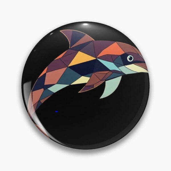 Item preview, Delfín geométrico: arte oceánico poligonal moderno designed and sold by ItheMattI.