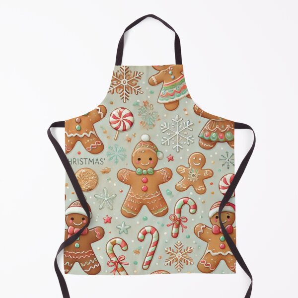 Item preview, blueish gingerbread people pattern designed and sold by ValerieStOnge.