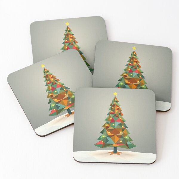 Item preview, Geometric Christmas Tree - Modern Festive Design designed and sold by ItheMattI.