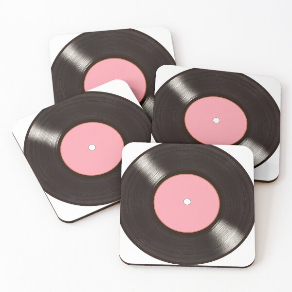 Item preview, Vintage vinyl record with pink label designed and sold by anytka.