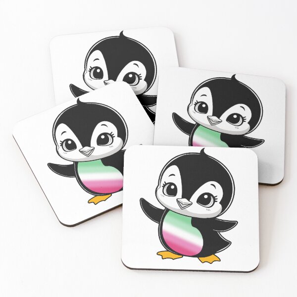 Item preview, Abrosexual Pride Baby Penguin, Kawaii Abrosexual Flag Penguin designed and sold by Travelslightly.
