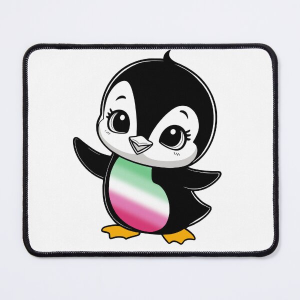 Item preview, Abrosexual Pride Baby Penguin, Kawaii Abrosexual Flag Penguin designed and sold by Travelslightly.
