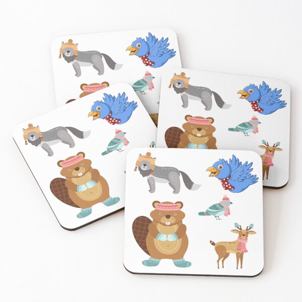 Item preview, Animals wrapped up for the long winter designed and sold by huape.
